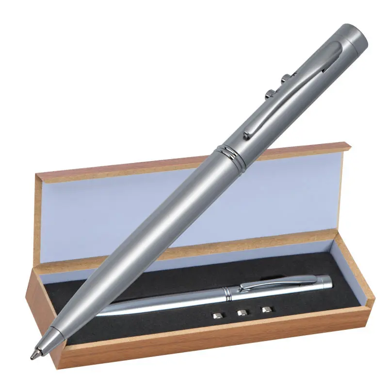 Detroit Metall-Laserpointer in Silbergrau - Professionelles Präsentationswerkzeug