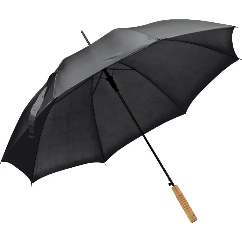 XL Automatikschirm Le Mans in Schwarz - Großer Regenschutz mit Stil