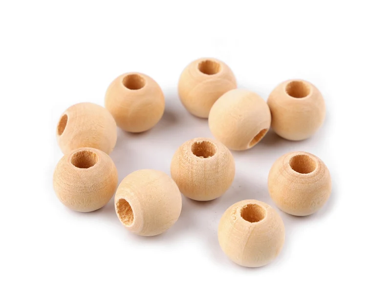 Holzperlen Ø18mm / 10 Stück