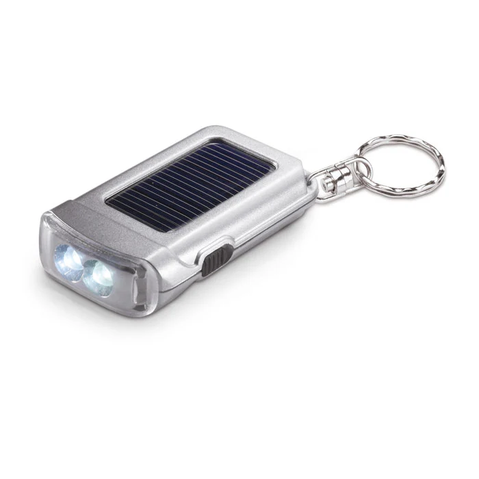 Schlüsselanhänger mit solarbetriebener Taschenlampe