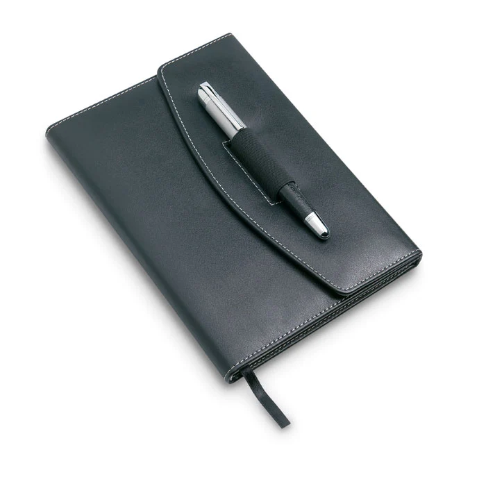 A5-Notizbuch-Portfolio mit Stift