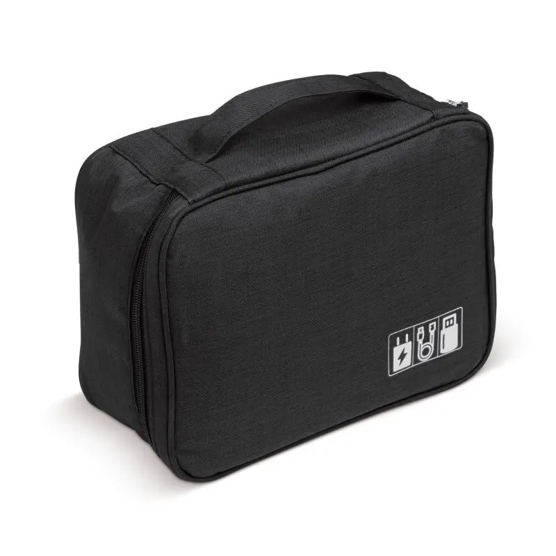 Travel Essentials Elektronik-Organizer in Schwarz - Sicher & Ordentlich, 100 Zeichen