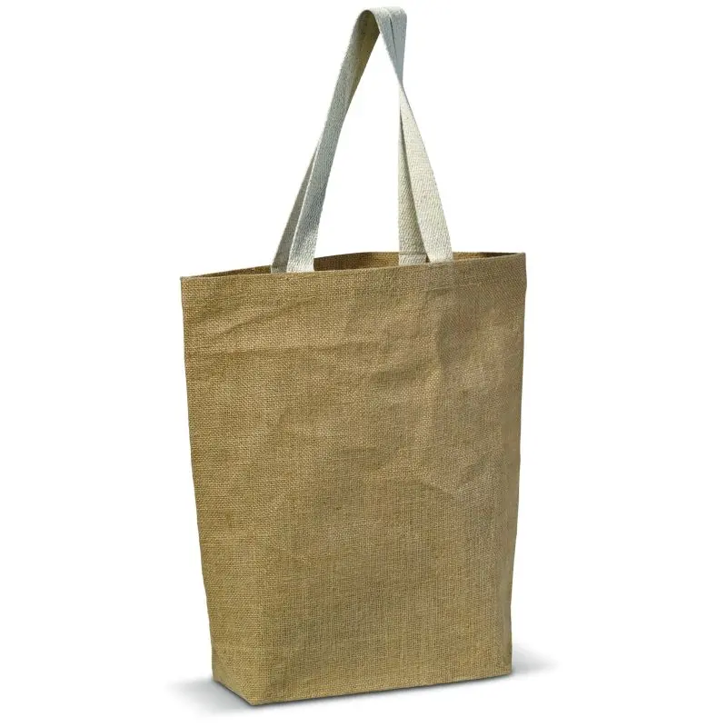 Naturfarbene Jute-Umhängetasche 340g/m² – Stilvoll & Praktisch