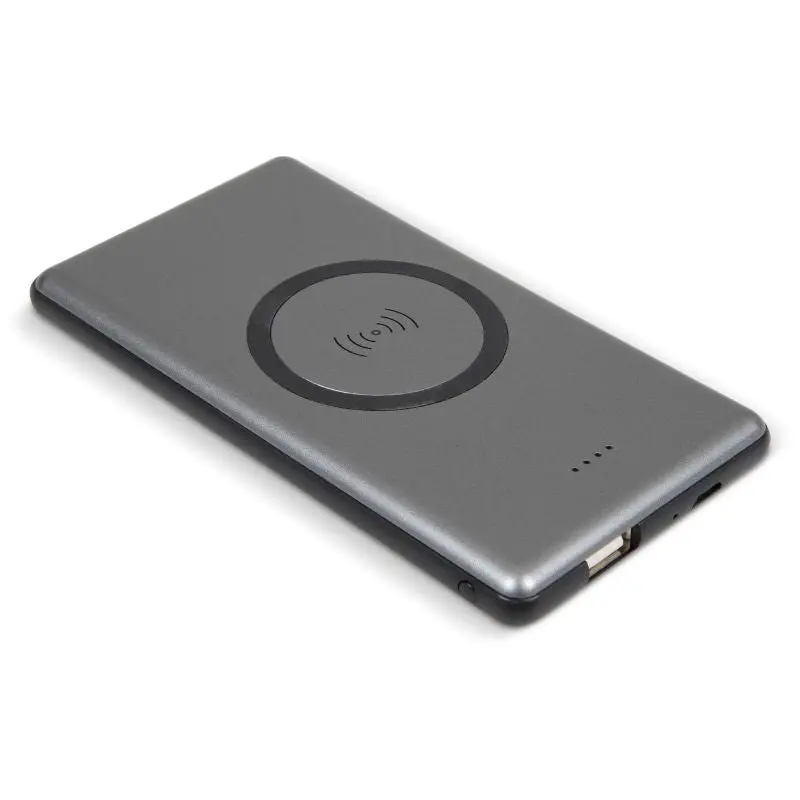 Omni Kabellose Powerbank 4000mAh in Dunkelgrau – Mobiler Energieboost