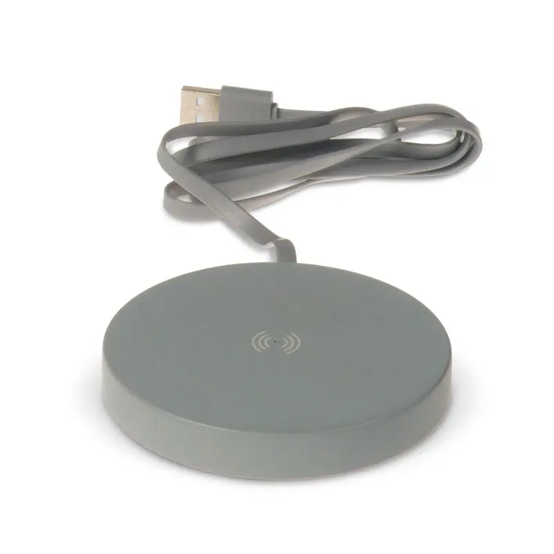 Rundes Kalkstein Kabelloses Ladegerät 5W - Elegantes Grau