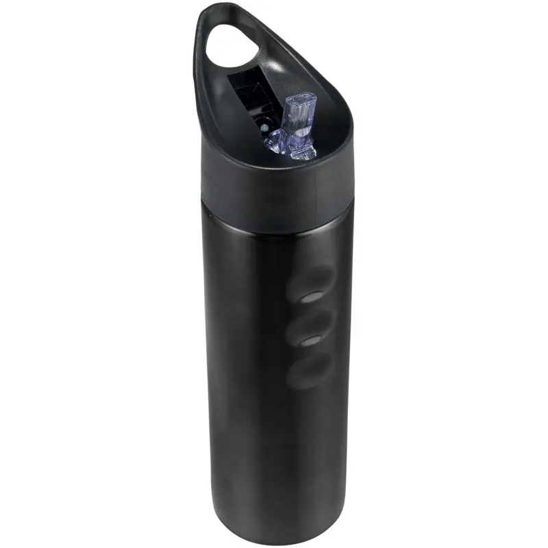 Trixie Edelstahl Sportflasche 750 ml, Schwarz, Langlebig & Stilvoll