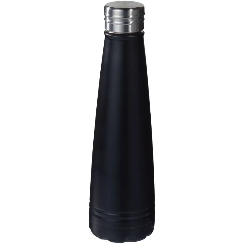 Duke 500 ml Kupfer-Vakuum Isolierflasche - Schwarz - Doppelwandige Thermoflasche aus Edelstahl