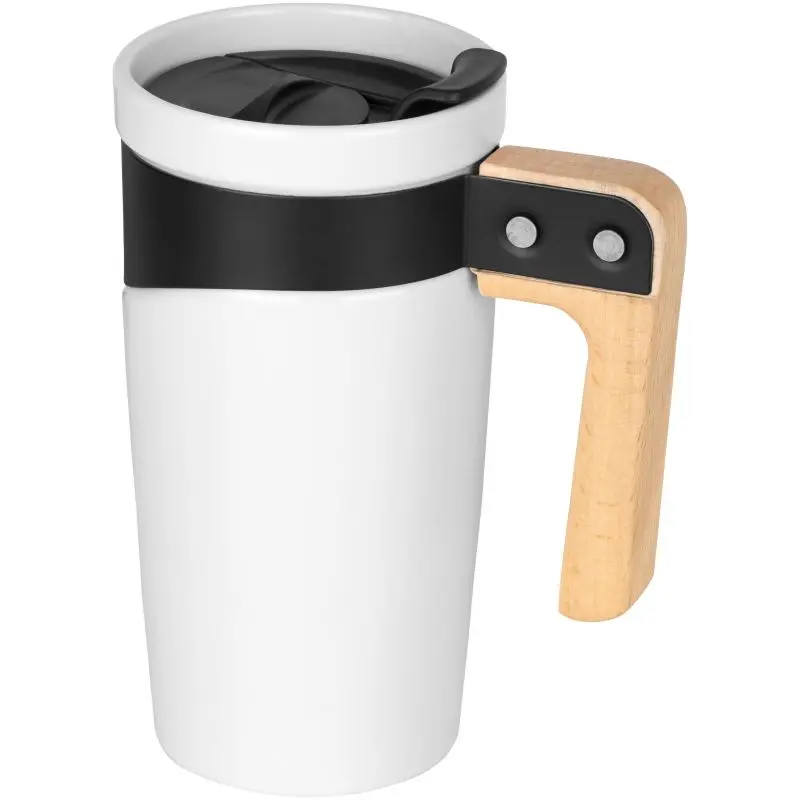 Grotto 475 ml Keramikbecher – Großer eleganter Becher in Weiß