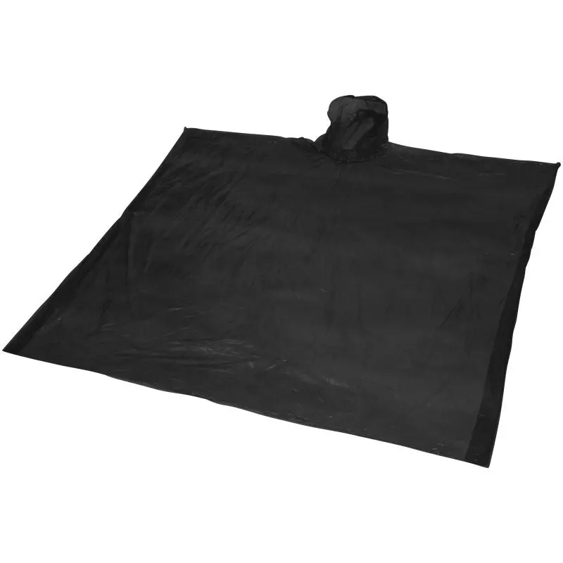 Ziva Einweg-Regenponcho in Schwarz mit Praktischer Hülle - Wasserdichter Schutz