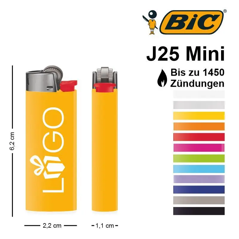 BIC J25 Mini Feuerzeug – Kompakt, langlebig, zuverlässig für den täglichen Gebrauch