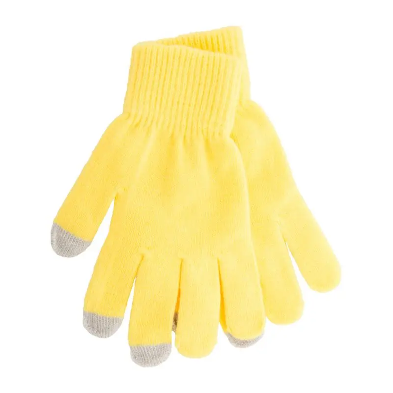Actium Touchscreen Handschuhe - Gelb-Grau: Moderne Accessoires für Smartphone-Bedienung