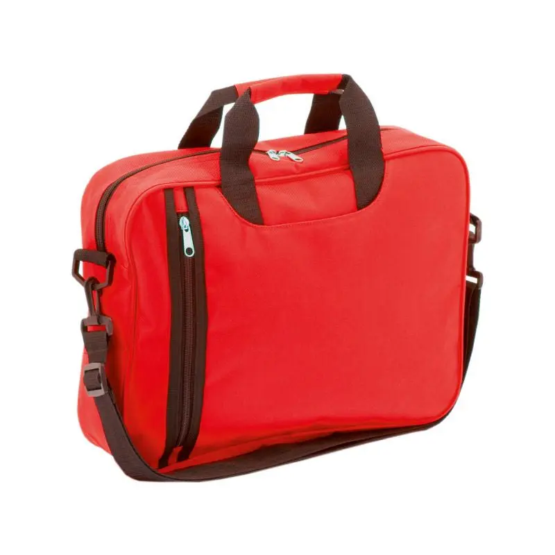 Exklusive Leder-Business-Tasche – modische rote Laptop-Aktentasche für Beruf und Alltag