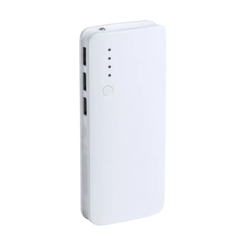 Kaprin Powerbank - Elegante Energiequelle in Reinweiß