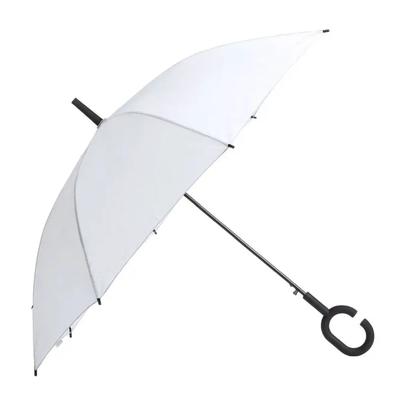 Halrum Regenschirm, Elegantes Weiß, Langlebig und Stilvoll