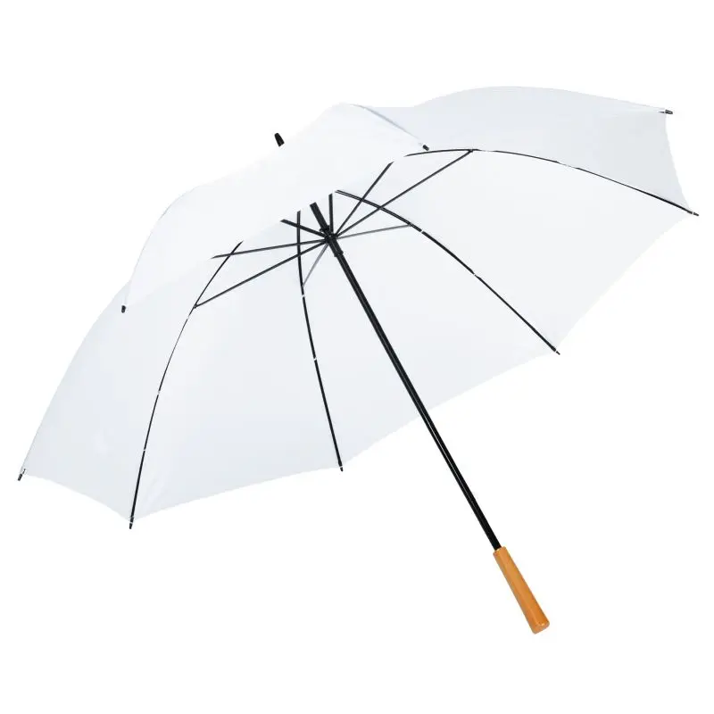 RAINDROPS Golfschirm - Weiß, Eleganter und Zuverlässiger Schutz bei jedem Wetter
