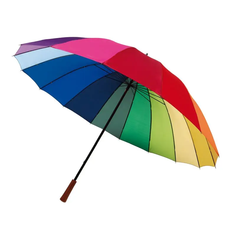 RAINBOW SKY Golfschirm - Regenbogen, Farbintensiver Schutz für jedes Wetter