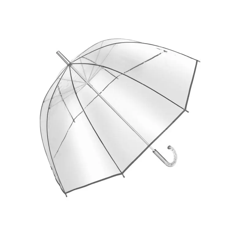 BELLEVUE Glockenschirm - Silber/Transparent, Stilvoller Schutz bei jedem Wetter