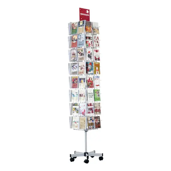 Festive Holiday Card Display Stand with Christmas Greeting Card, 100 Characters