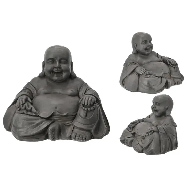 Fröhlicher Buddha, Groß, 60cm Breite – Beruhigende Raumdekoration