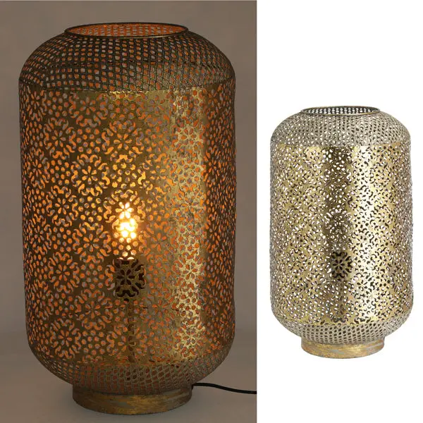 Tischlampe, Mandala-Design, Groß, ca. 53cmH: Stilvolle Beleuchtung mit künstlerischem Flair