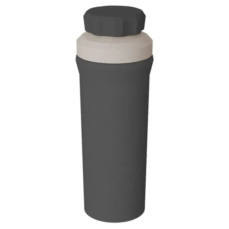 OLLI Eco Trinkflasche, Aschgrau, 500 ml, Praktisch & Umweltschonend