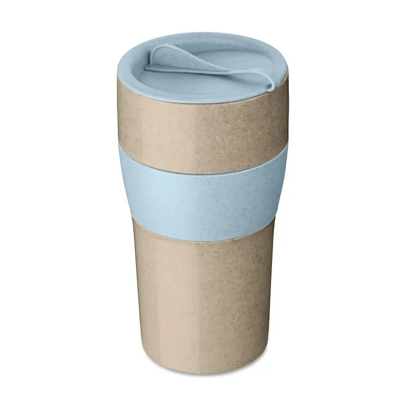AROMA TO GO XL Thermobecher 700 ml – in Desert Sand & Flower Blue, stilvoll unterwegs