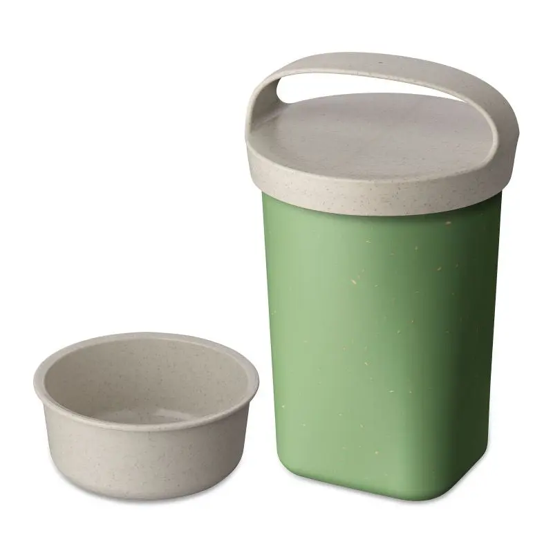 BUDDY Snackpot with Insert & Lid 700ml - Nature Leaf Green, Versatile, Durable Container