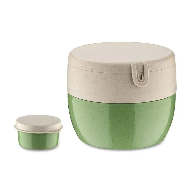 BENTOBOX M Lunchbox - Nature Leaf Green Stilvoll & Praktisch Vielseitige Mahlzeitenaufbewahrung