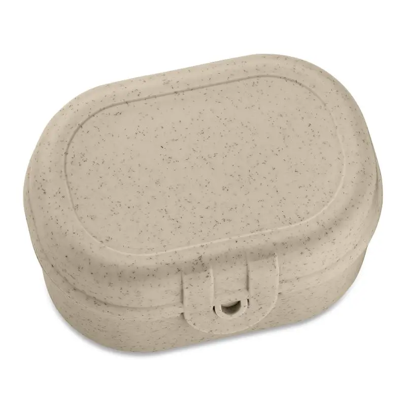 PASCAL MINI Snackbox - Wüstensand Naturton, Praktische Klein Lunchbox