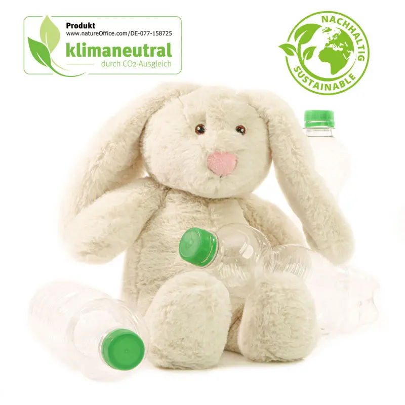 MiniFeet Öko-Hase aus Recyceltem Material - Cremefarben