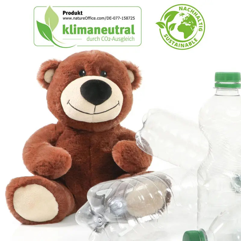 MiniFeet RecycelBär Nature in Braun – Umweltfreundliche Dekofigur