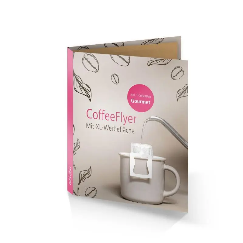 Gourmet CoffeeFlyer in Naturbraun – Einzigartig & Nachhaltig Gestaltet