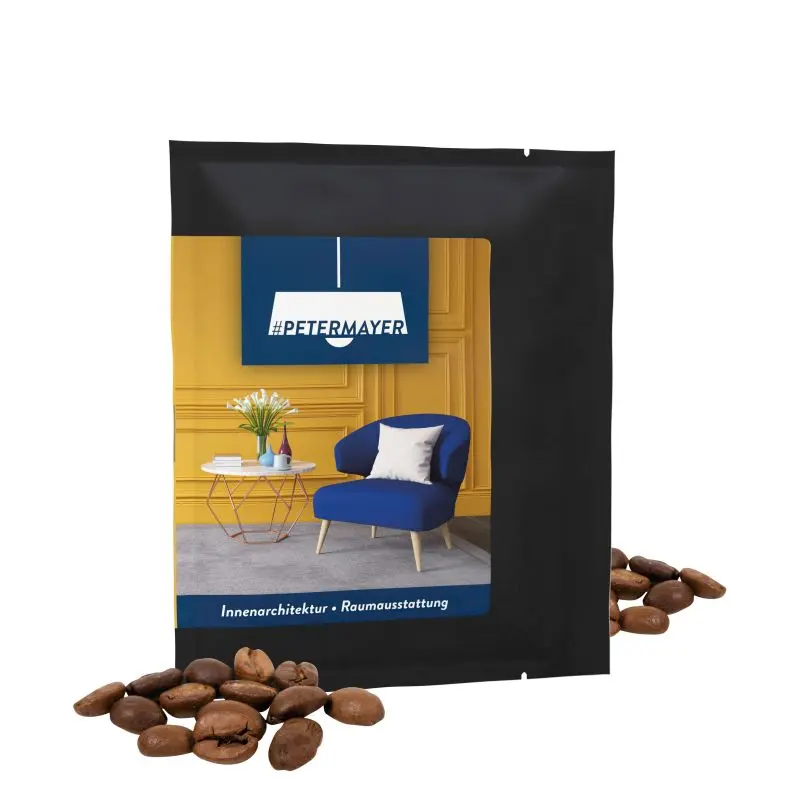Exklusive Gourmet CoffeeBag in Schwarz – Individualisierbares Luxusdesign