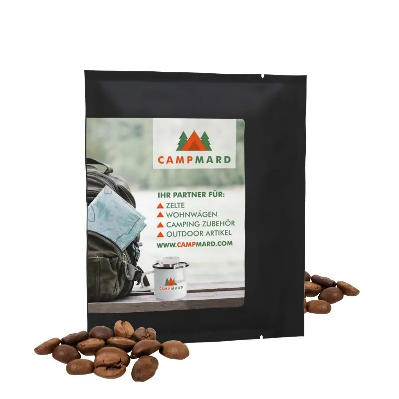 CoffeeBag Fairtrade in Schwarz – Personalisierbar, Stilvoll & Verantwortungsbewusst