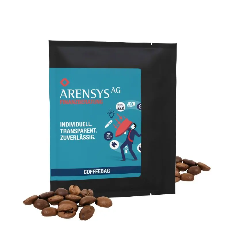 CoffeeBag Barista in Schwarz – Individuell Gestaltbar, Elegant & Funktional