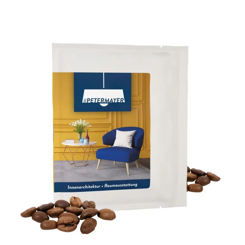 Edle Gourmet CoffeeBag in Weiß – Personalisierbares Design & Hochwertig