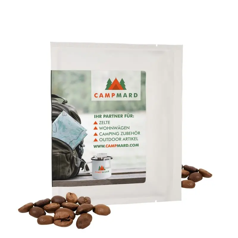 Fairtrade CoffeeBag in Weiß mit individuellem Design – Umweltfreundlich & Stilvoll