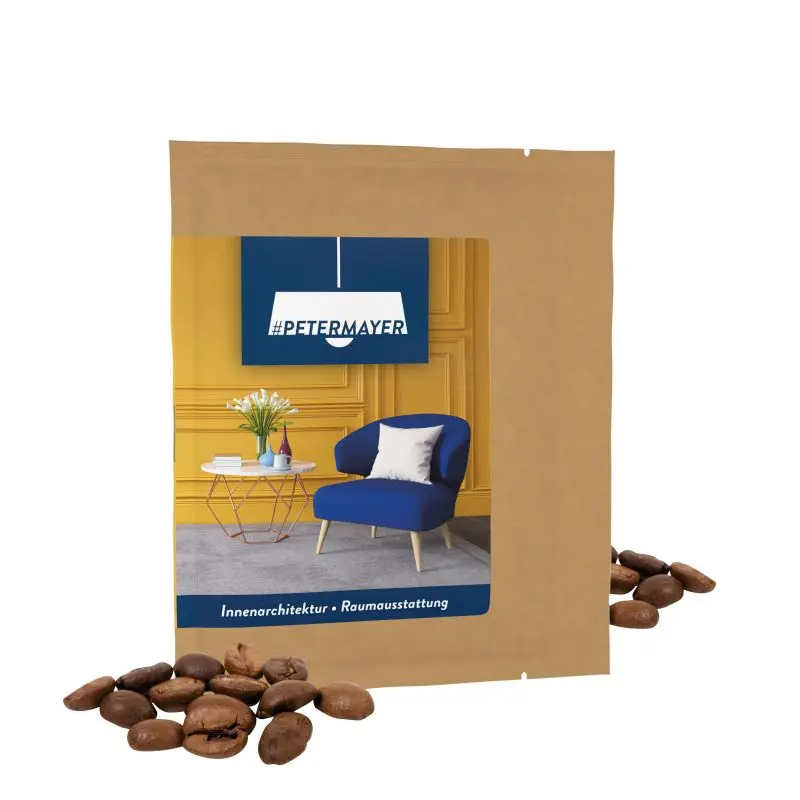 Gourmet CoffeeBag in Naturbraun – Individuelles Design & Öko-Chic