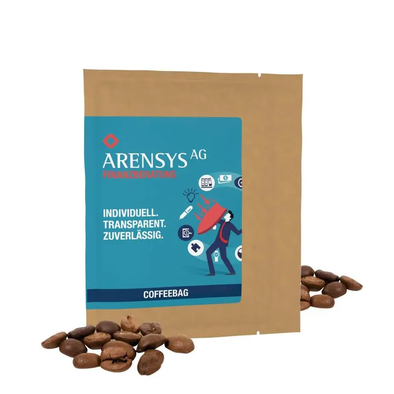 CoffeeBag Barista in Naturbraun – Individuell Gestaltbar, Stilvoll & Praktisch