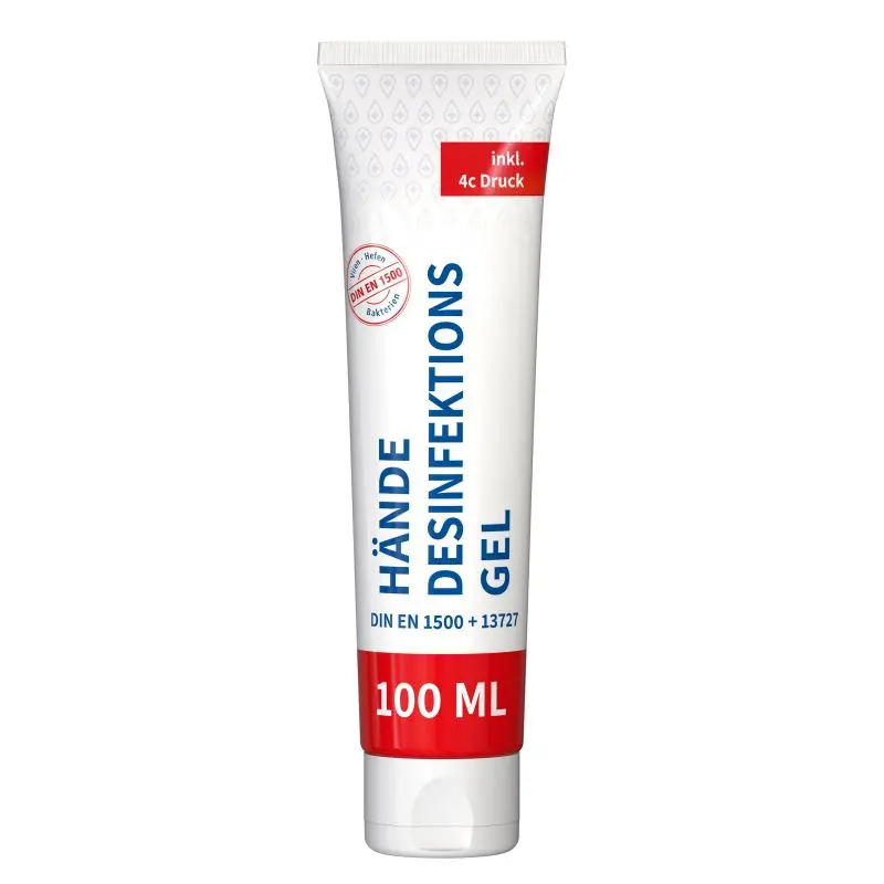 100ml Desinfektionsgel für Hände - DIN EN 1500 zertifiziert, FullbodyPrint