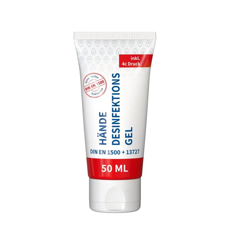 Desinfektionsgel für Hände 50ml, DIN EN 1500, FullbodyPrint