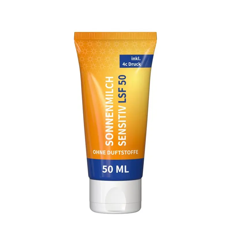 Sonnenschutz LSF 50 Sensitive 50ml, maximale Pflege, FullbodyPrint