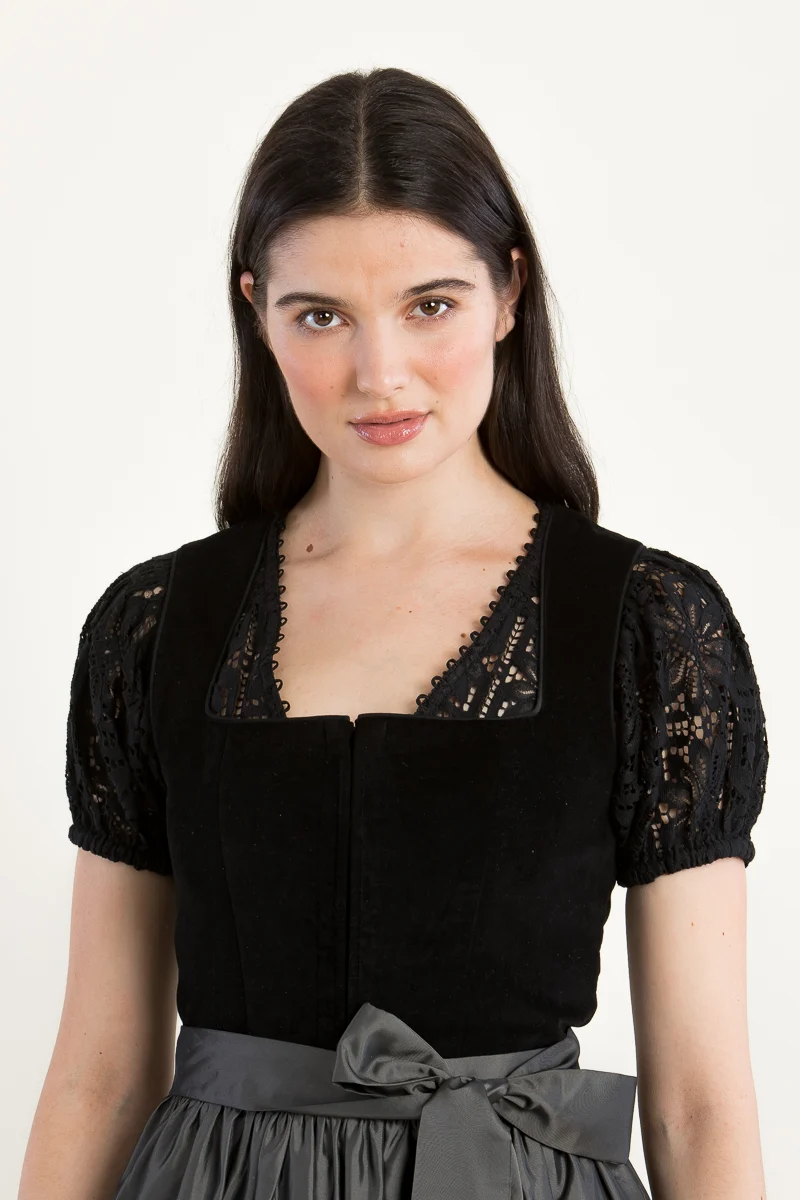 Kinga Mathe Dirndlbluse Kaira schwarz