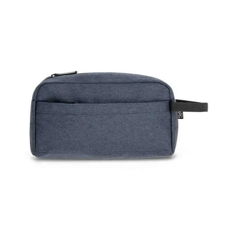 REPURPOSE BAG Kulturbeutel aus 100% rPET 600D in Blau, 100 Zeichen