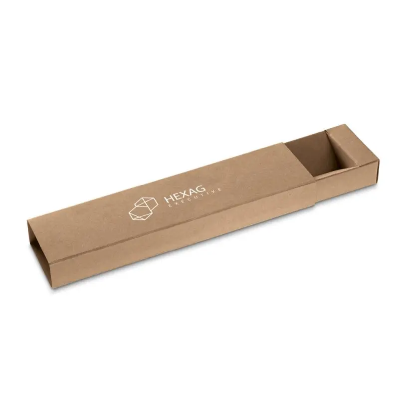 Stilvolles PENDULO Etui für einen Kugelschreiber aus Kraftpapier - natürliches Design, umweltfreundlich