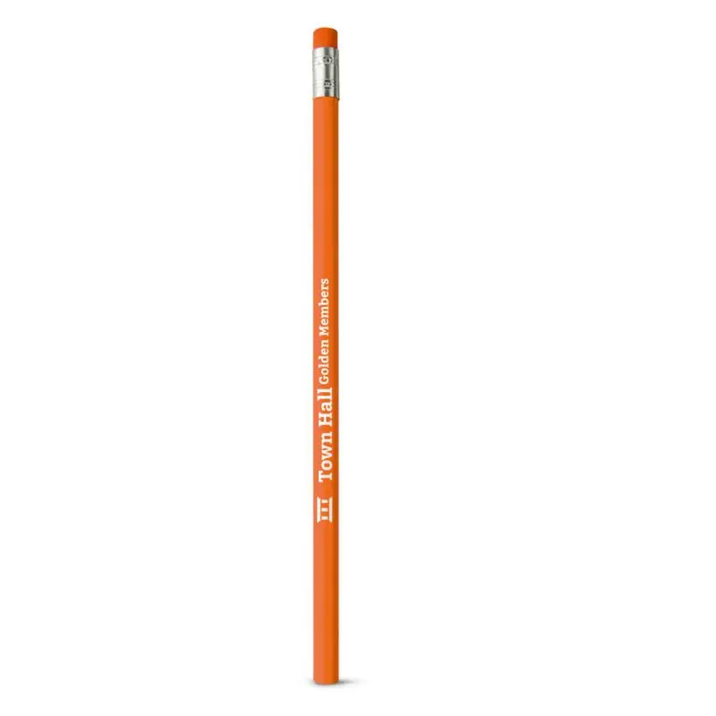 ATENEO Graphitstift mit Radiergummi - Orange, Hochwertig, Vielseitig, Langlebiger Bleistift