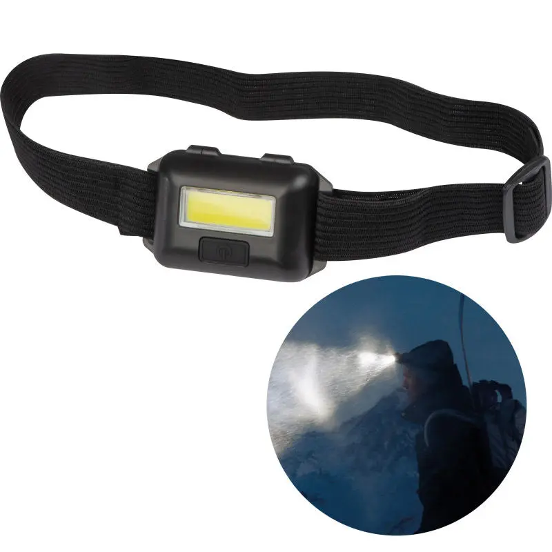 Praktische Stirnlampe in Schwarz – Vielseitig und Robust