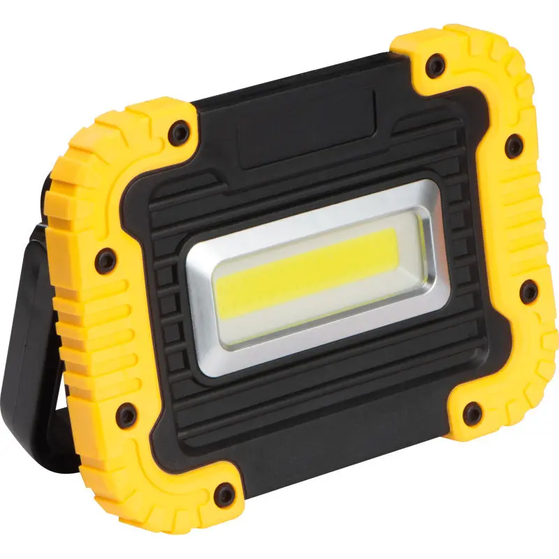 Baustellenlampe mit COB-LED - Gelb - Hell, Robust und Praktisch für Bauprojekte