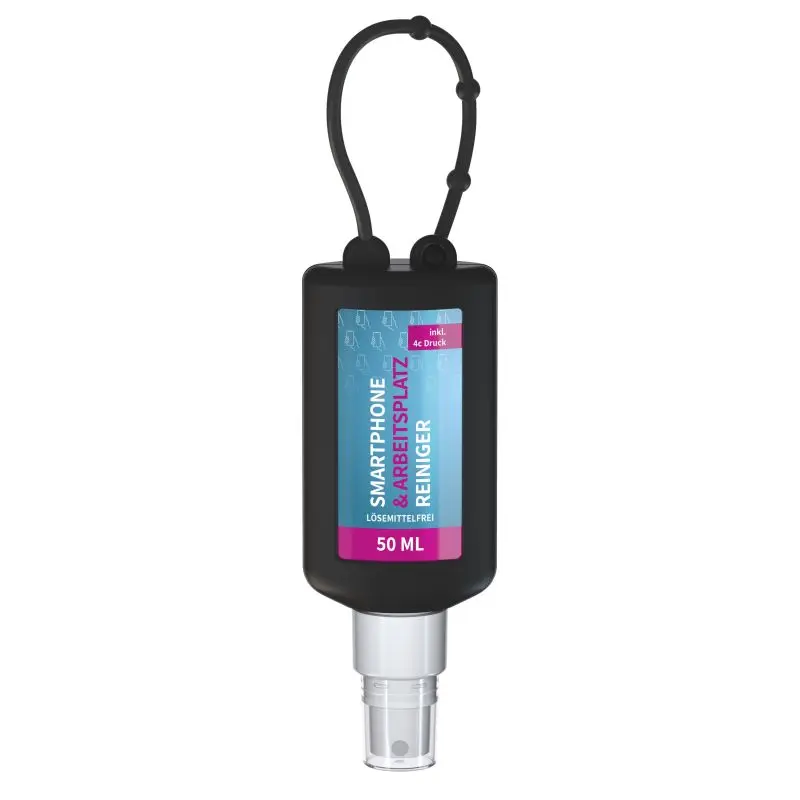 Titel: 50ml Bumper - Handy- & Büroflächenreiniger - Schwarzes Etikett - Elektronik-Desinfektionsmittel