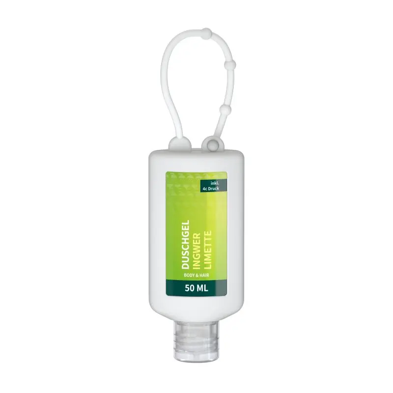 50 ml Körperschutz Duschgel für Körper & Haar - Body Label - Transparente Flasche